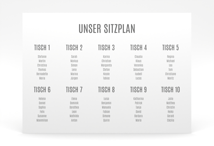 Sitzplan Poster Hochzeit Amazing 70 x 50 cm Poster