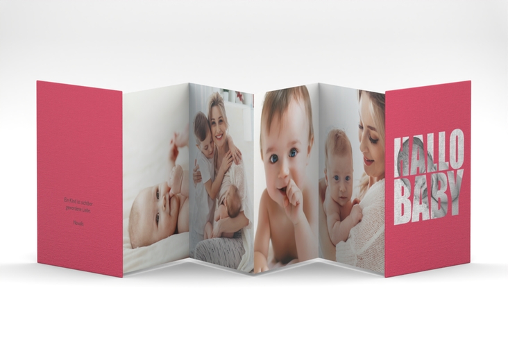 Foto-Leporello Baby Wunderlich Leporello pink