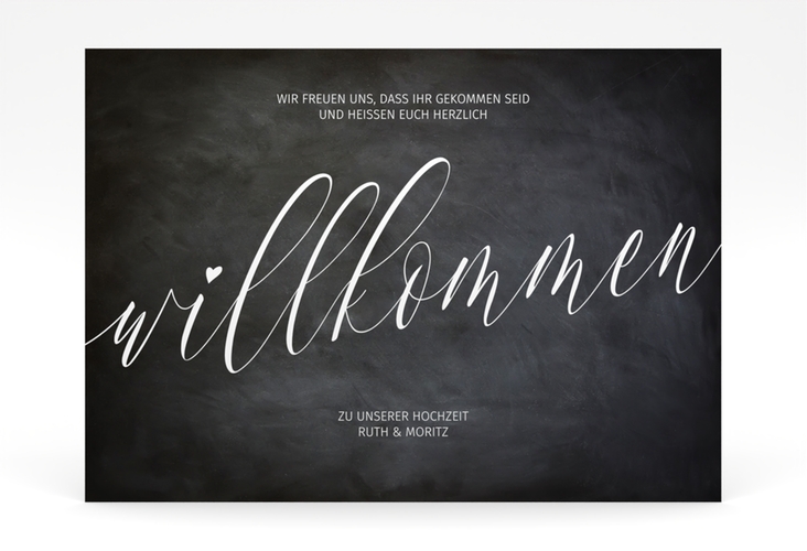 Willkommensschild Poster Chalkboard 70 x 50 cm Poster