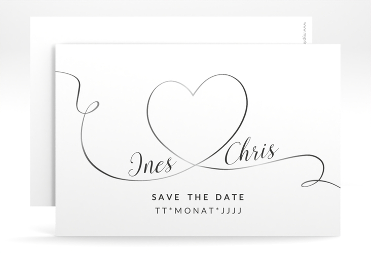 Save the Date-Karte Hochzeit Dolce A6 Karte quer