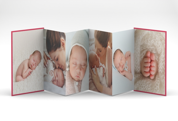 Foto-Leporello Baby Wunderlich Leporello pink