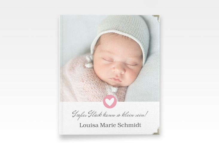 Baby Fotoalbum Herzenswunsch 21 x 25 cm rosa