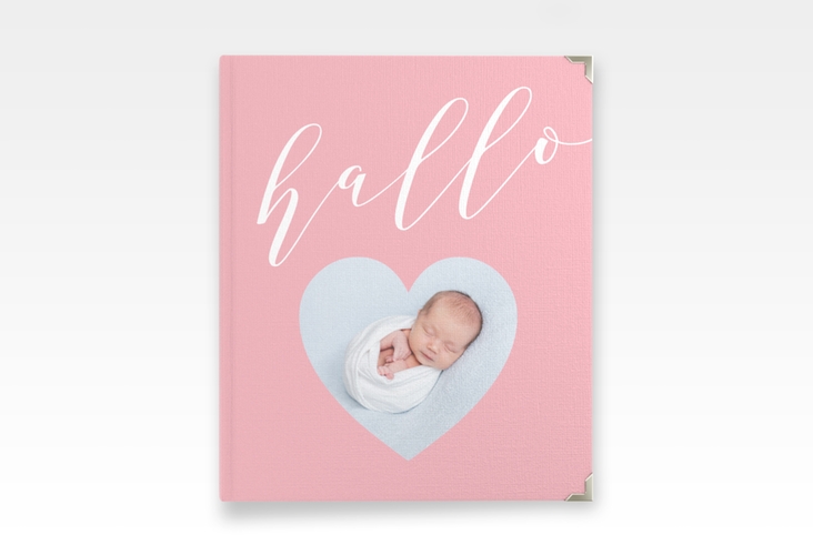 Baby Fotoalbum Hallo 21 x 25 cm rosa