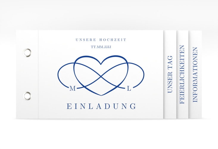 Hochzeitseinladung Infinity Booklet