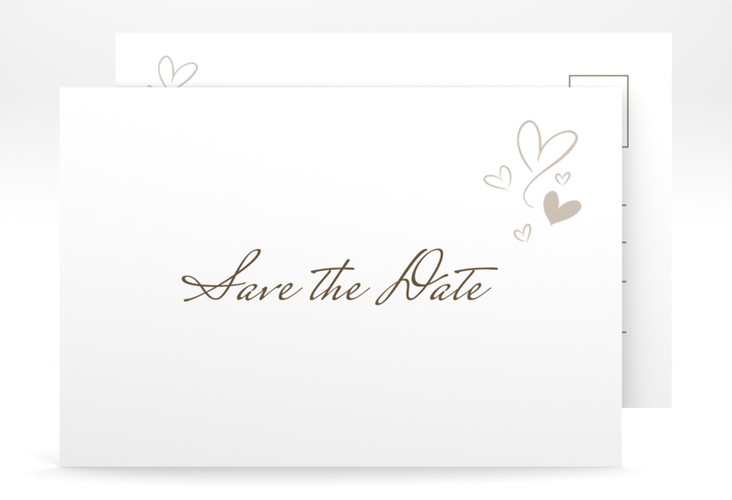 Save the Date-Postkarte Purity A6 Postkarte weiss