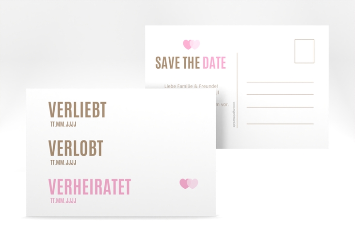 Save the Date-Postkarte Couple A6 Postkarte