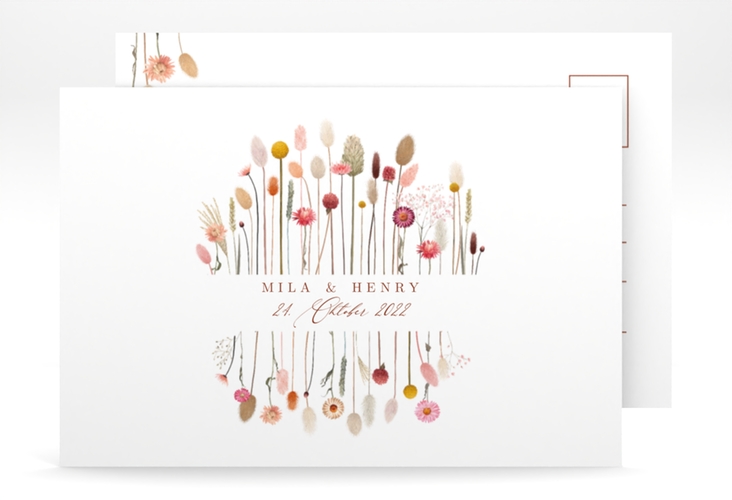 Save the Date-Postkarte Driedflower A6 Postkarte