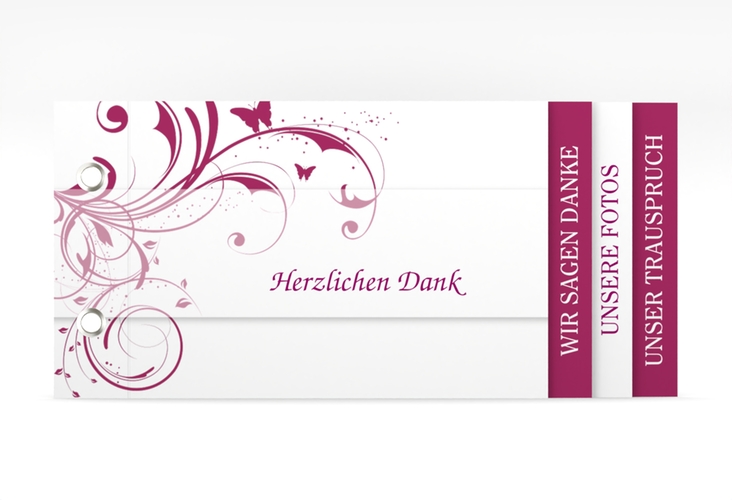 Danksagungskarte Hochzeit Palma Booklet