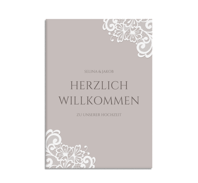 Willkommensschild Zur Hochzeit Auf Leinwand Myprintcard