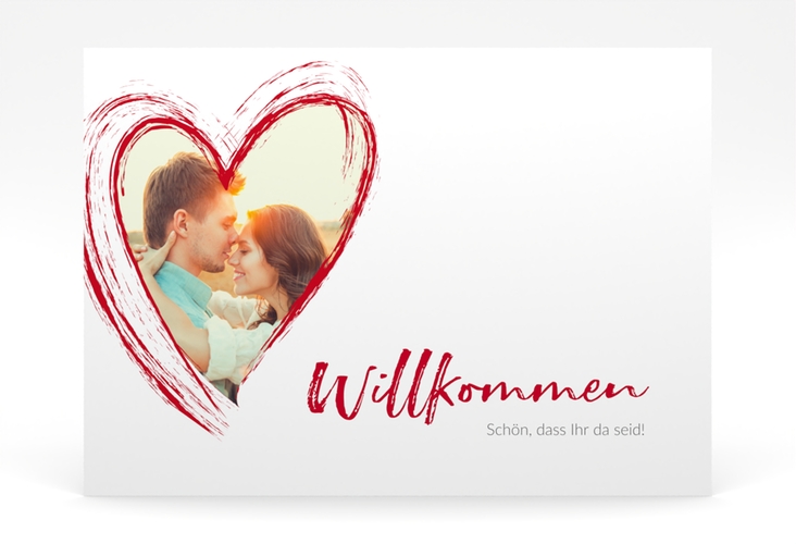 Willkommensschild Poster Liebe 70 x 50 cm Poster