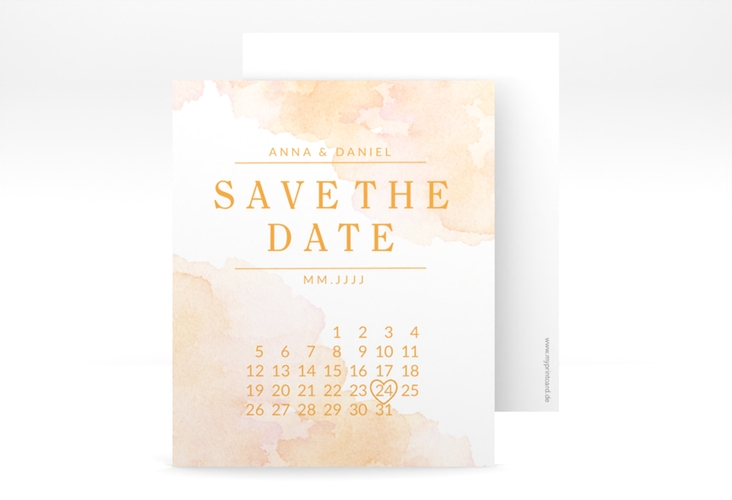 Save the Date-Kalenderblatt Blush Kalenderblatt-Karte