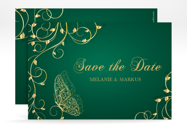 Save the Date-Karte Eternity A6 Karte quer gruen