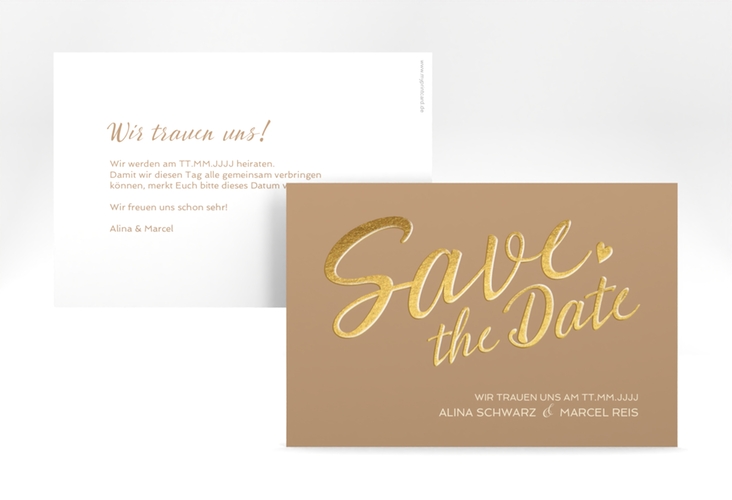 Save the Date-Karte Glam A6 Karte quer