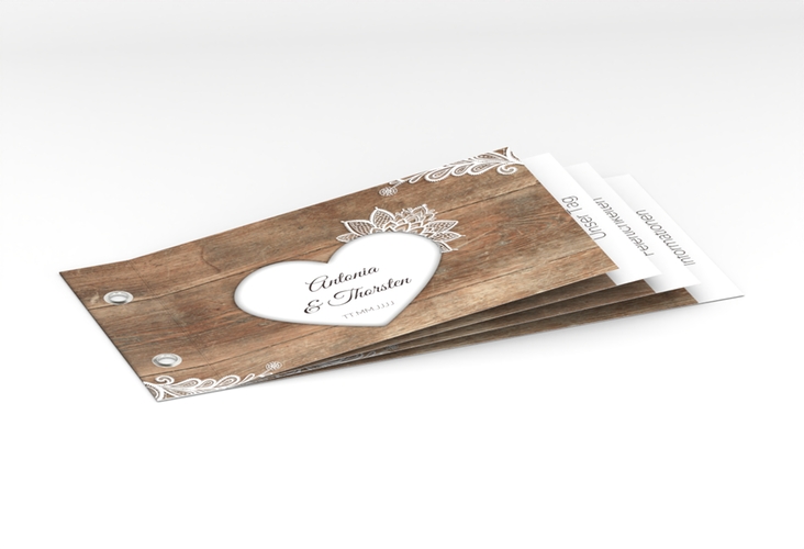 Hochzeitseinladung Spitze Booklet