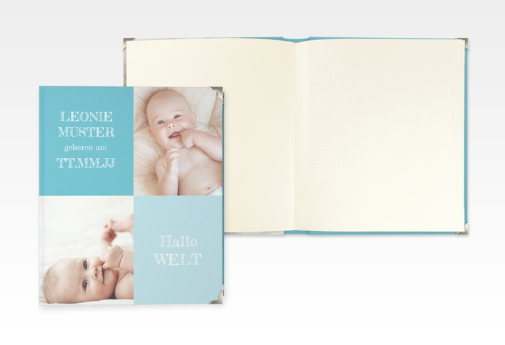 Baby Fotoalbum Freude 21 x 25 cm blau