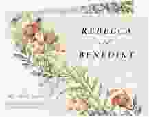 Hochzeitseinladung Wildfang A6 Klappkarte quer beige mit getrockneten Wiesenblumen