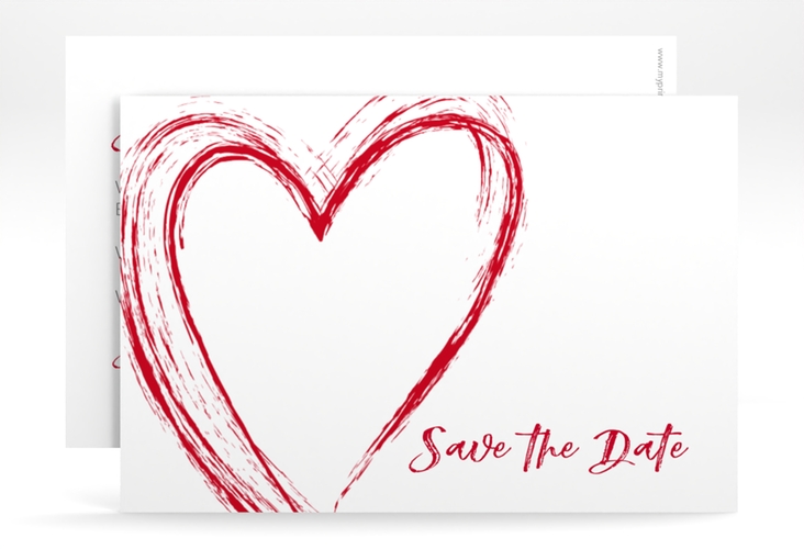 Save the Date-Karte Liebe A6 Karte quer