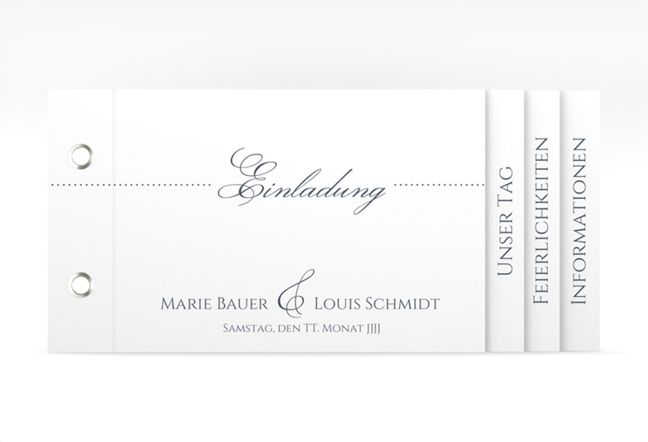 Hochzeitseinladung Pure Booklet