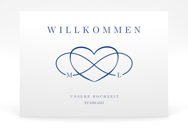 Willkommensschild Poster Infinity 70 x 50 cm Poster