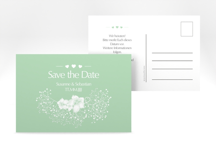 Save the Date-Postkarte Jena A6 Postkarte mint