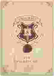 Willkommensschild Leinwand Zauberkunst 50 x 70 cm Leinwand beige mit Fantasy-Wappen, Siegel und Zauberschule