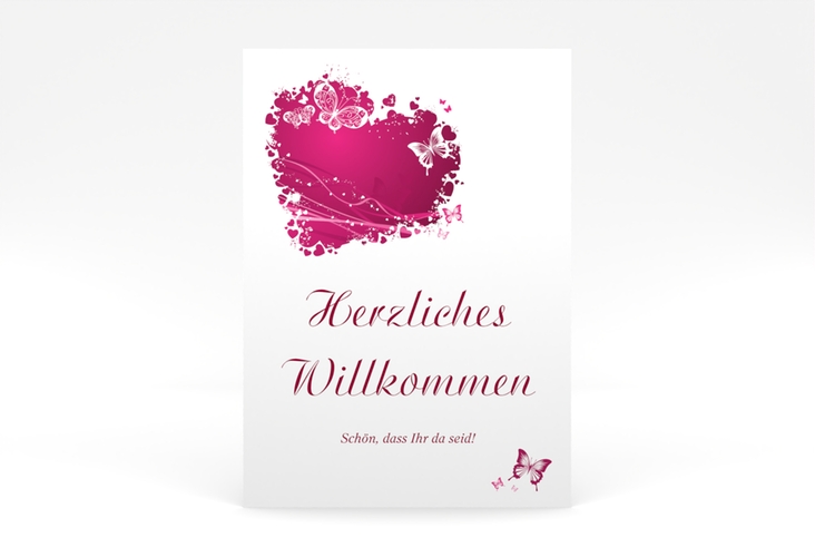 Willkommensschild Poster Mailand 50 x 70 cm Poster pink