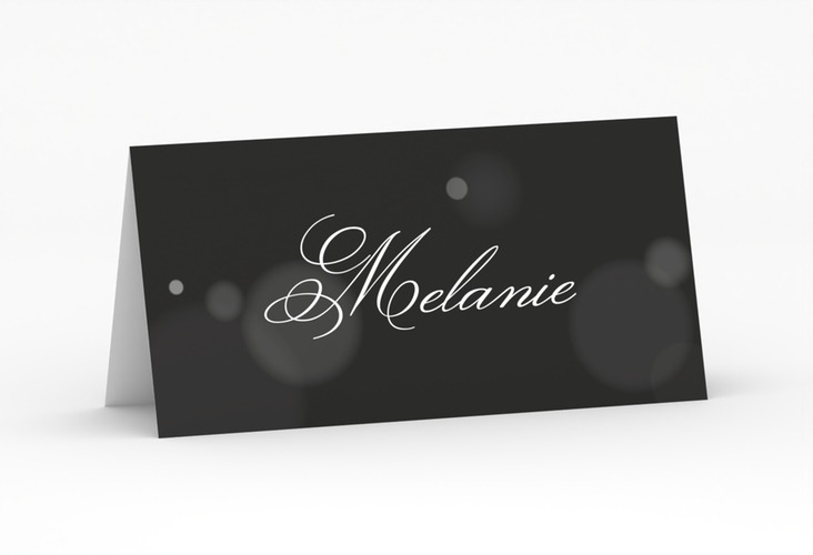 Tischkarte Hochzeit Bokeh Tischkarten mit eleganter Schrift