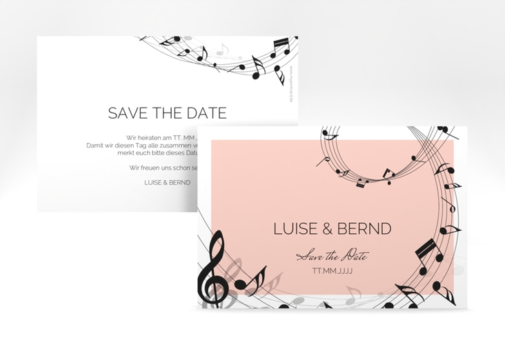 Save the Date-Karte Melody A6 Karte quer