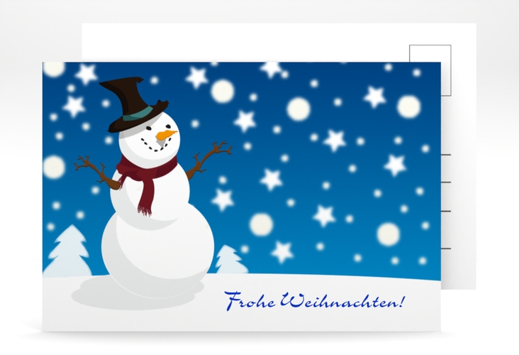 Weihnachtskarte Snowy A6 Postkarte