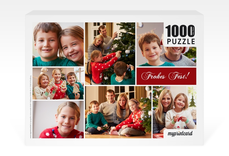 Fotopuzzle 1000 Teile Weihnachtsduft 1000 Teile rot mit mehreren Bildern