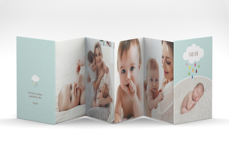 Foto-Leporello Baby Himmlisch Leporello mint