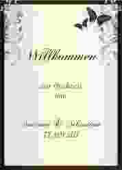 Willkommensschild Poster Toulouse 50 x 70 cm Poster braun