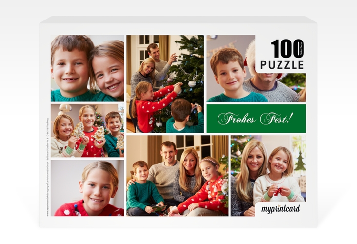 Fotopuzzle 100 Teile Kerzenschein 100 Teile gruen