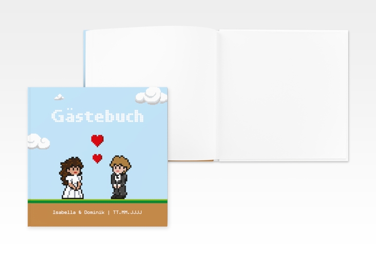 Gästebuch Creation Hochzeit Pixel 20 x 20 cm, Hardcover