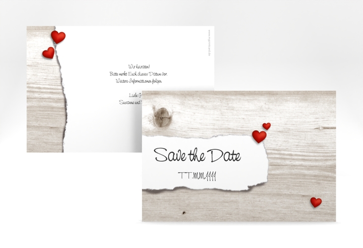 Save the Date-Karte Hochzeit Reichenhall A6 Karte quer weiss