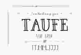 Taufeinladung Lettering