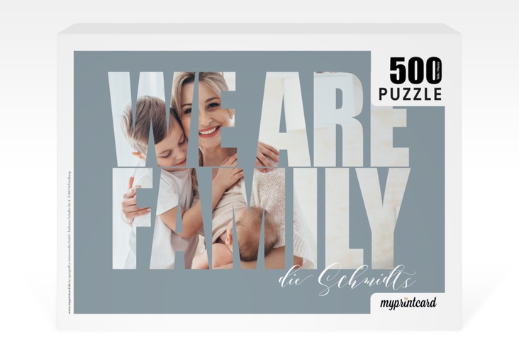 Fotopuzzle 500 Teile Familienmensch 500 Teile blau