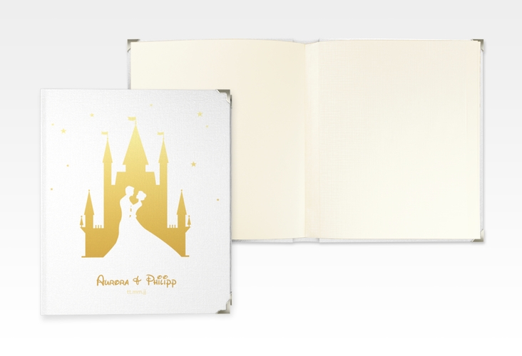 Hochzeitsalbum Castle 21 x 25 cm gold