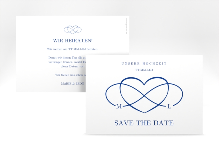 Save the Date-Karte Infinity A6 Karte quer hochglanz