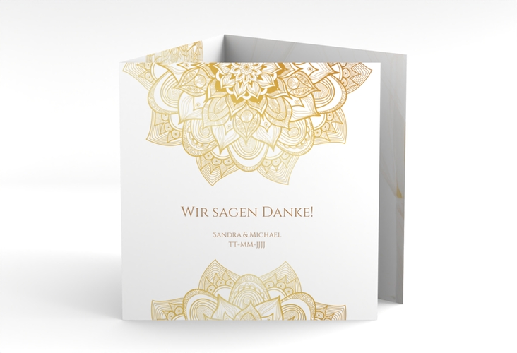 Dankeskarte Hochzeit Delight quadr. Doppel-Klappkarte