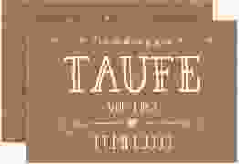 Taufeinladung Lettering