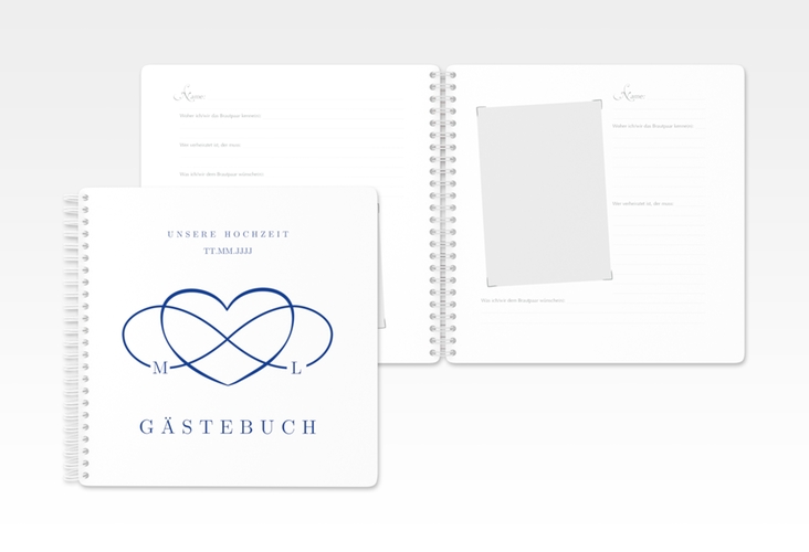 Gästebuch Hochzeit Infinity Ringbindung