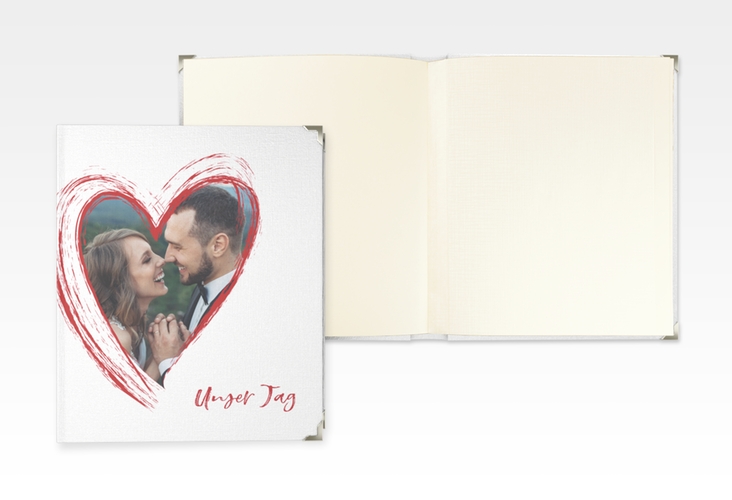 Hochzeitsalbum Liebe 21 x 25 cm rot