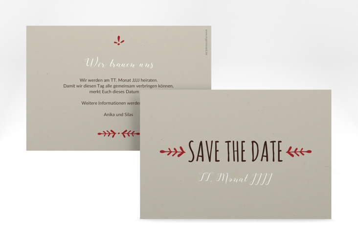 Save the Date-Karte Hochzeit Eden A6 Karte quer