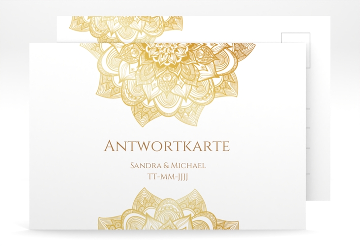 Antwortkarte Hochzeit Delight A6 Postkarte