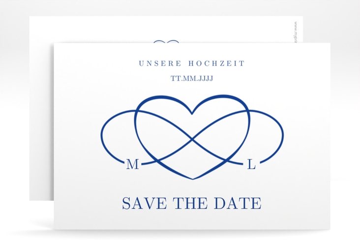 Save the Date-Karte Infinity A6 Karte quer hochglanz