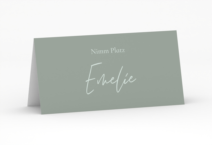 Tischkarte Hochzeit Day Tischkarten mit Datum im minimalistischen Design