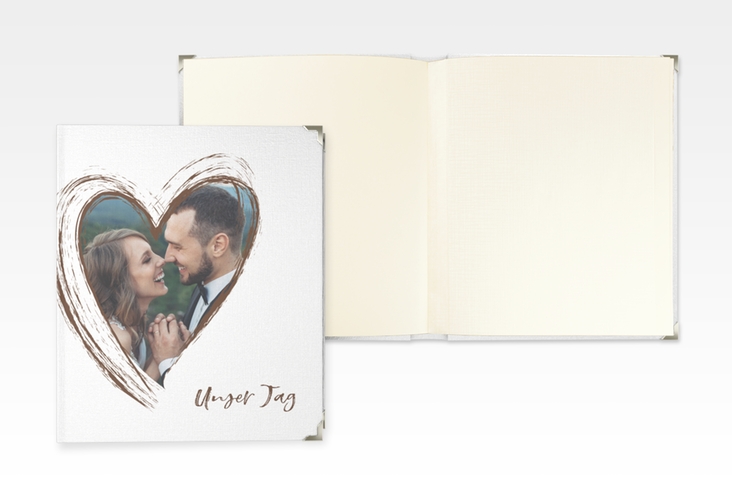 Hochzeitsalbum Liebe 21 x 25 cm braun