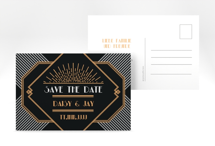 Save the Date-Postkarte Gatsby A6 Postkarte