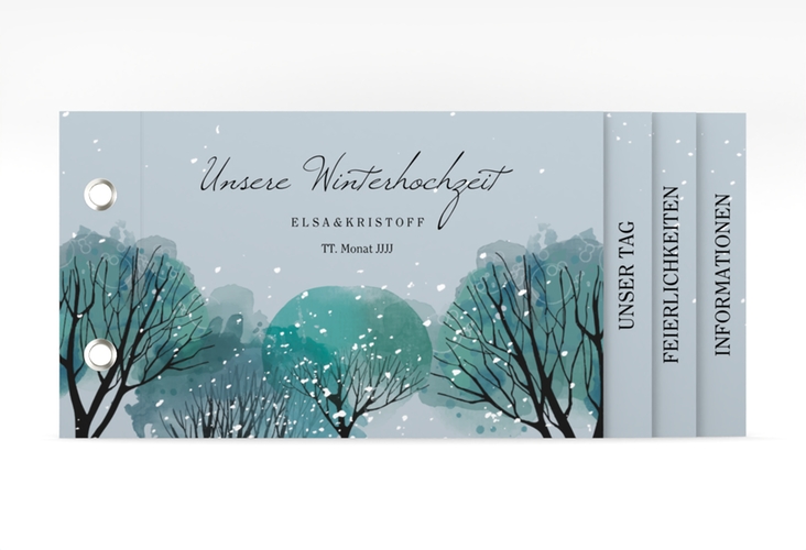 Hochzeitseinladung Winterhochzeit Booklet